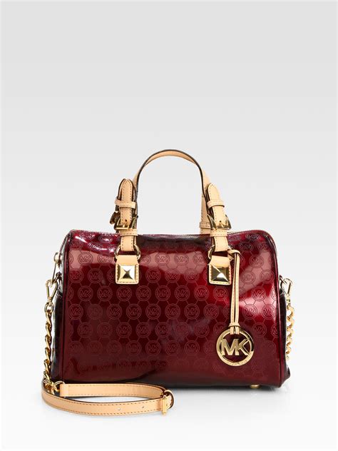 michael kors vintage patent leather handbags